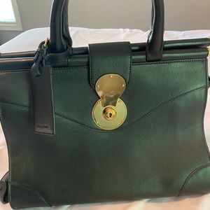 Ralph Lauren Black purse with red lining